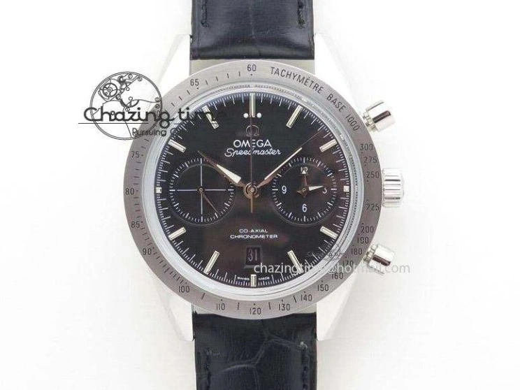 0220 De Ville MK 1:1 Best Edition YG Blue Dial On Black Leather Asian Seagull T1701 (Sec@6) Upgraded 8234